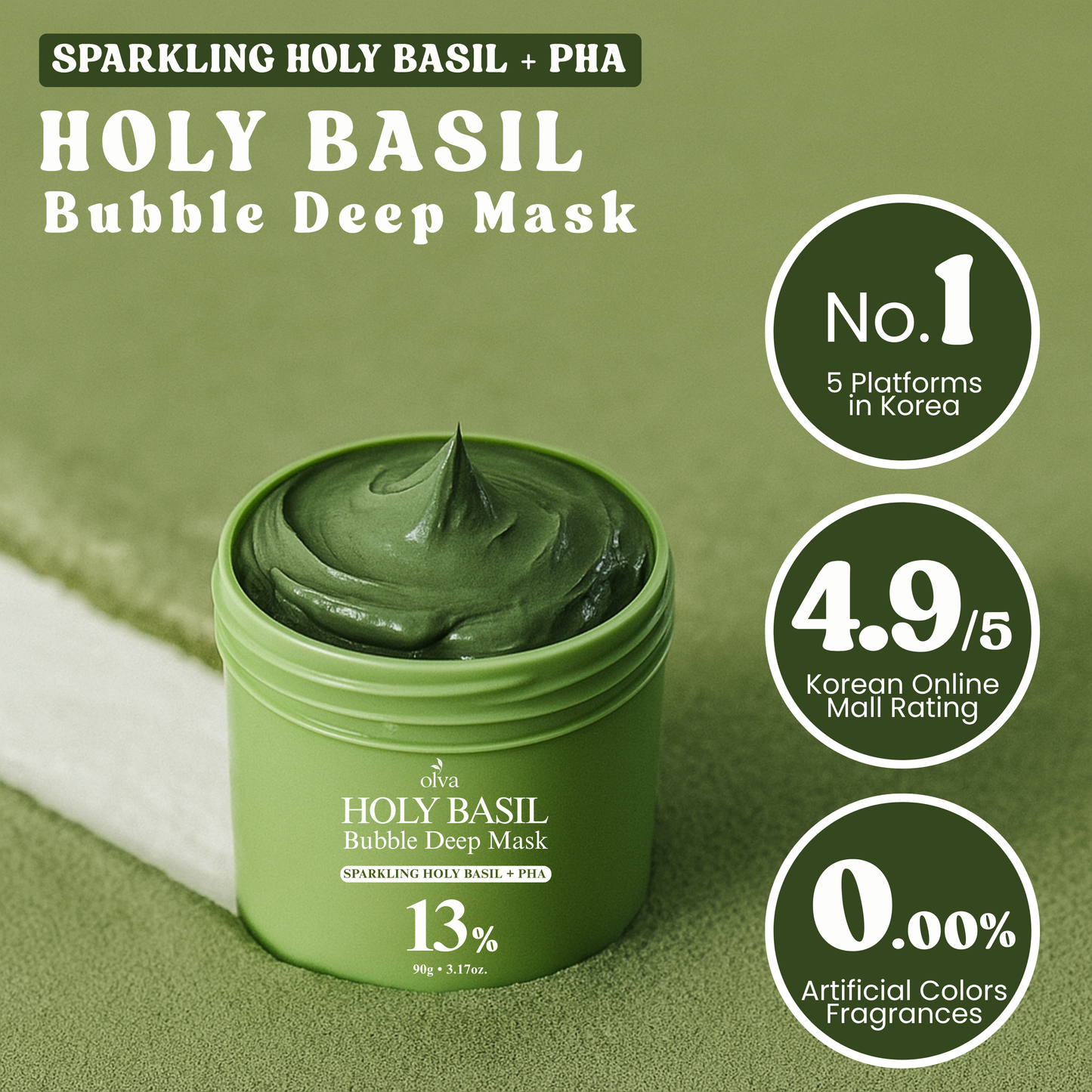 Holy Basil Bubble Deep Mask